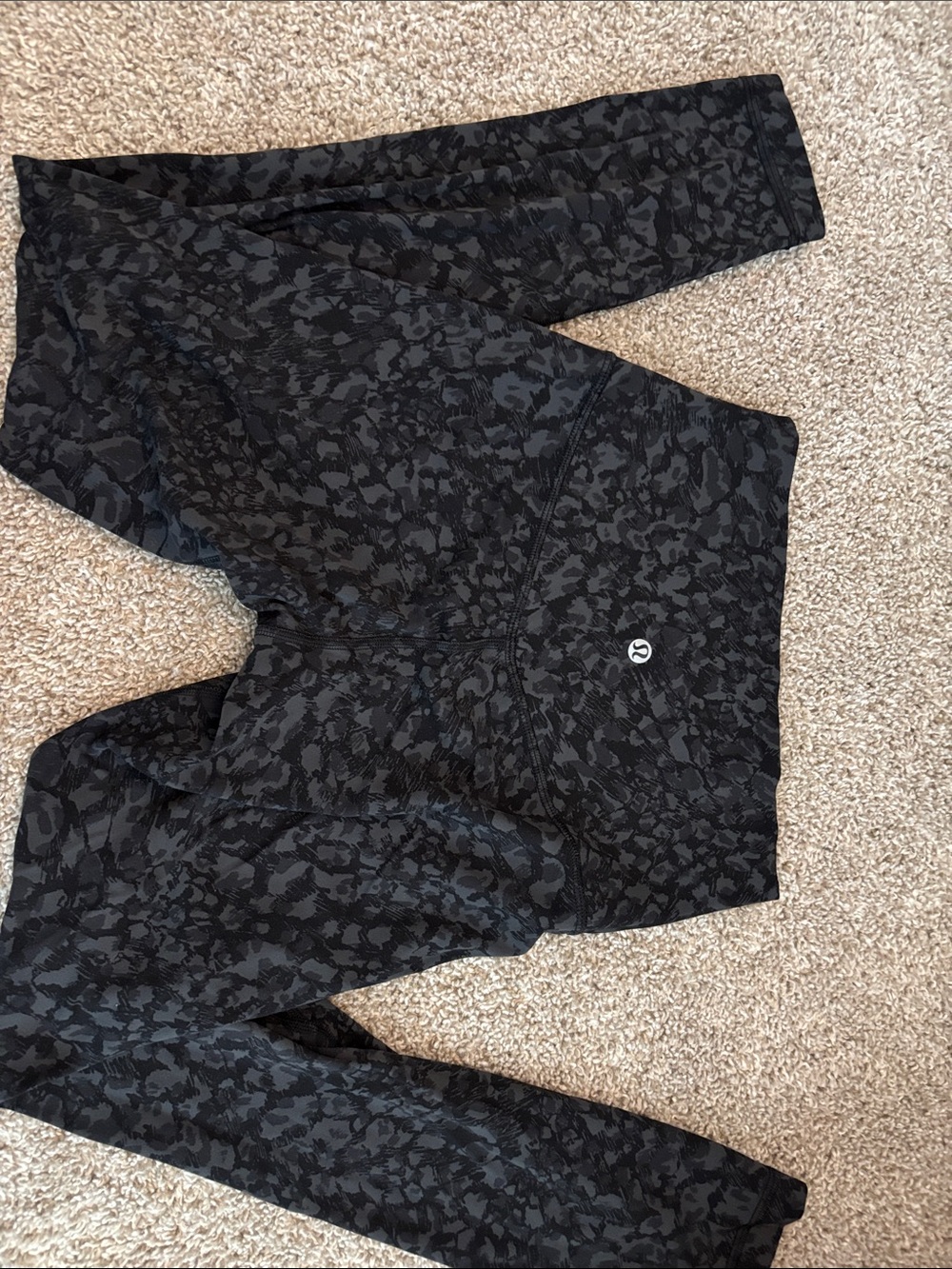 lululemon Align black & Charcoal Print Leggings